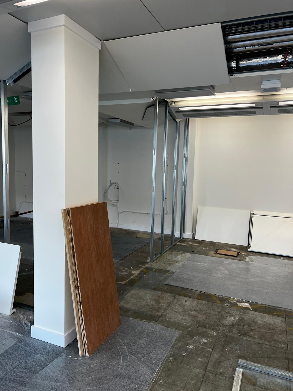 Communal area before refurbishment